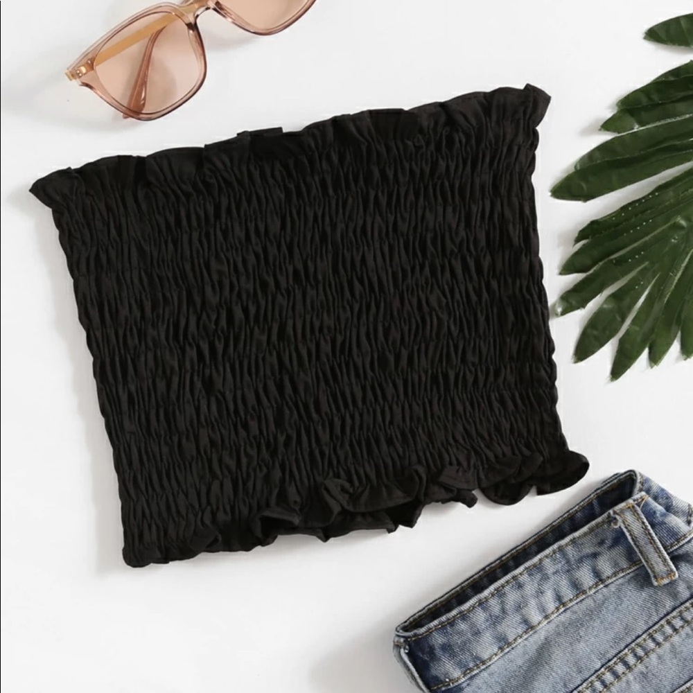 Cute black tube top